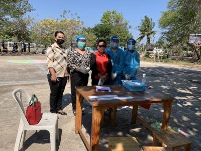 สำนักปลัด อบต.ด่านใน ร่วมกับ รพ.สต.บ้านพระ ปฏิบัติการเชิงรุกเพื่อควบคุมและป้องกันการแพร่ระบาดของโรคโควิด-19