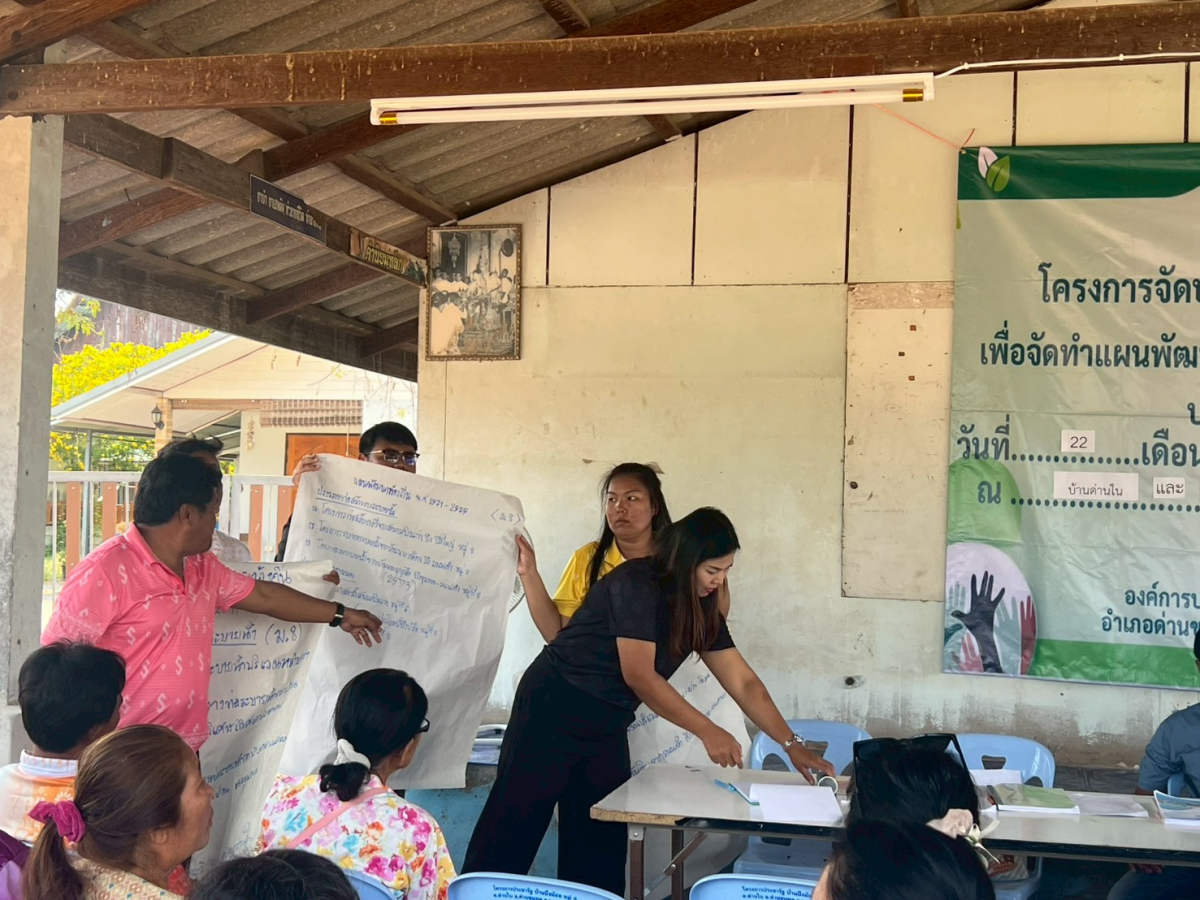 โครงการประชุมประชาคมหมู่บ้าน เพื่อจัดทำแผนพัฒนาท้องถิ่น ฉบับที่ 3 (พ.ศ.2571-2575) ประจำปี 2569 หมู่ 4 บ้านด่านใน และ หมู่ 8 บ้านบึงน้อย