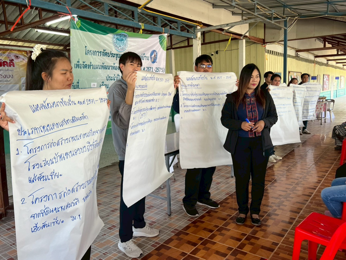 โครงการประชุมประชาคมหมู่บ้าน เพื่อจัดทำแผนพัฒนาท้องถิ่น ฉบับที่ 3 (พ.ศ.2571-2575) ประจำปี 2569 หมู่ 1 บ้านหนองบง
